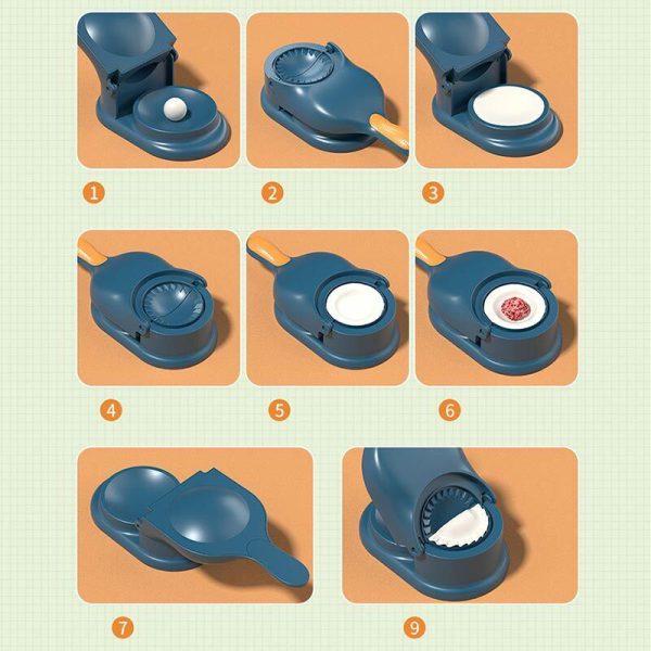 2-in-1 Dumpling Wrapper Tool Food Grade Manual Dumpling Wrapper (without Box)