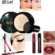 3 In 1 Makeup Deal Sunisa Foundation Base 20g Waterproof Mushroom Head Air Cushion Bb Cream Nude Liquid Foundations +yanqina 36h Liner + 5 In 1 Lipstick Pen (random Shades)