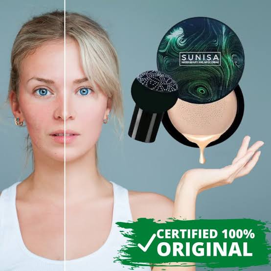 3 In 1 Makeup Deal Sunisa Foundation Base 20g Waterproof Mushroom Head Air Cushion Bb Cream Nude Liquid Foundations +yanqina 36h Liner + 5 In 1 Lipstick Pen (random Shades)