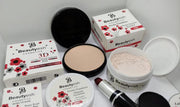 Elegant Beautyesh Deal 1 Face Powder , Loose Powder , Cake Liner , False Eyelash Red Lipstick , Makeup Base & 3 Surprise Nail Polishes